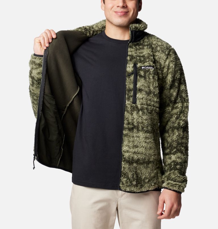 Men's Winter Pass II Fleece Jacket, Color: Greenscape Stippled Stripe, image 5