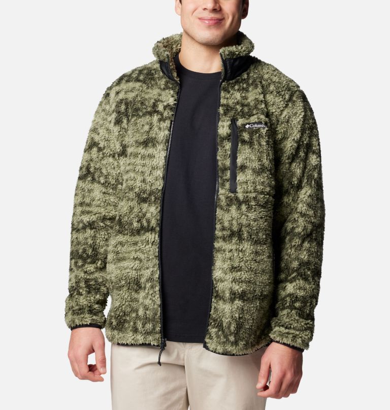 Men's Winter Pass II Fleece Jacket, Color: Greenscape Stippled Stripe, image 6