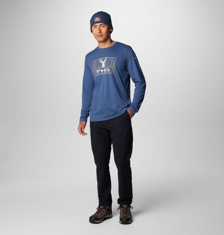 Men's PHG Tough Line Long Sleeve Shirt, Color: Zinc Heather, Tough Buck, image 3