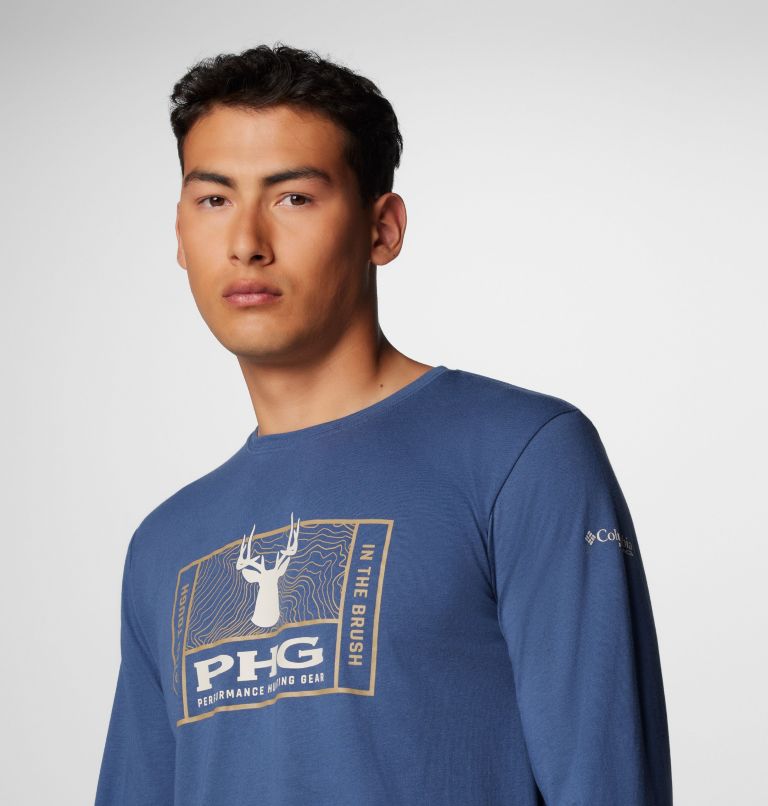 Men's PHG Tough Line Long Sleeve Shirt, Color: Zinc Heather, Tough Buck, image 5