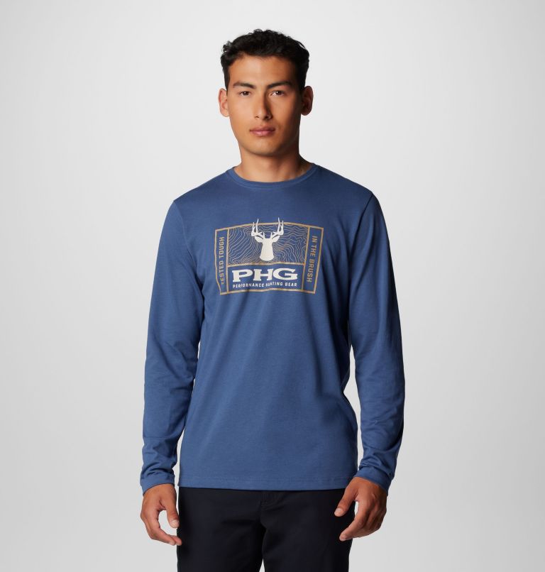 Men's PHG Tough Line Long Sleeve Shirt, Color: Zinc Heather, Tough Buck, image 1