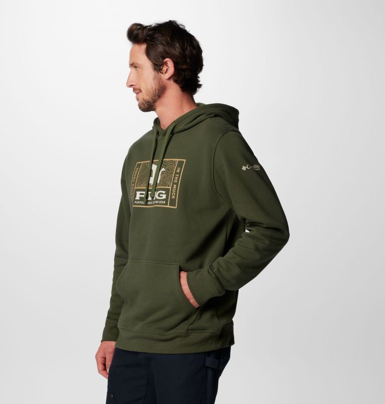 Men's PHG Tough Line Hoodie, Color: Surplus Green, Tough Duck, image 4