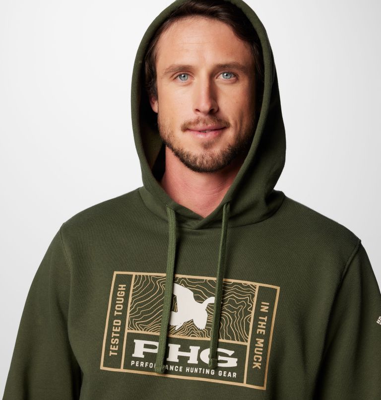 Men's PHG Tough Line Hoodie, Color: Surplus Green, Tough Duck, image 5