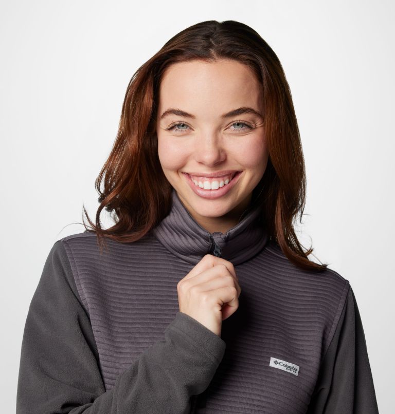 Women's PFG Uncharted Half Zip Fleece Pullover, Color: Shark, image 5