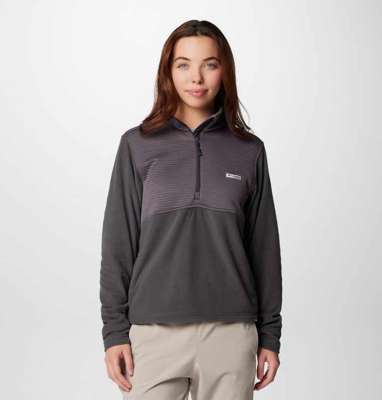 Women's PFG Uncharted Half Zip Fleece Pullover, Color: Shark, image 1