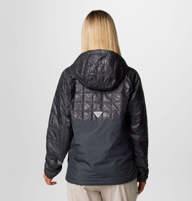 Women's PFG Uncharted Anorak, Color: Shark, Uncharted Waters Emboss, image 2