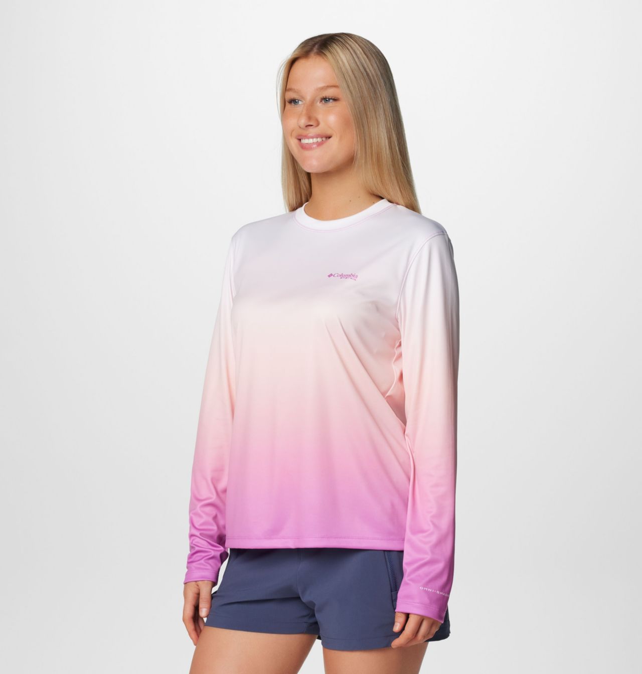 Women's PFG Super Tidal Tee™ Rookery Palms Fade Long Sleeve Shirt 4