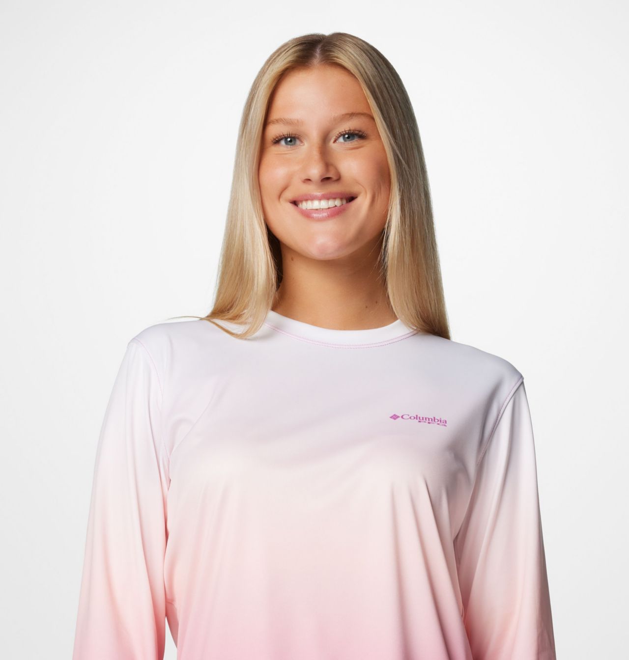 Women's PFG Super Tidal Tee™ Rookery Palms Fade Long Sleeve Shirt 5