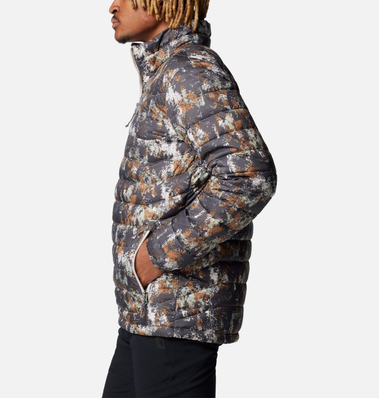Veste Isolée avec Imprimé Powder Lite II Homme, Color: Dark Stone Timberwild Print, image 3
