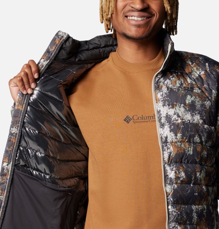 Veste Isolée avec Imprimé Powder Lite II Homme, Color: Dark Stone Timberwild Print, image 5