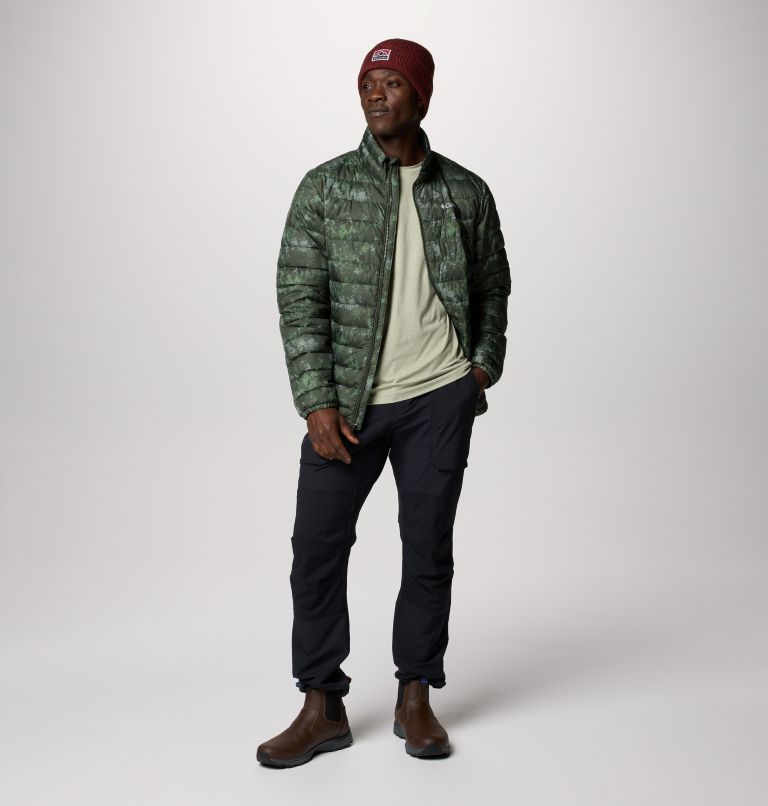 Men's Powder Lite II Printed Insulated Jacket, Color: Greenscape Timberwild Print, image 3