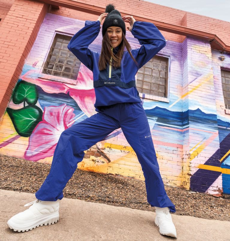 Women's Boundless Adventure Packable Anorak, Color: Clematis Blue, Collegiate Navy, image 10