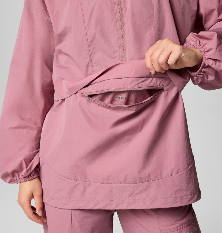 Anorak fácil de guardar Boundless Adventure para mujer, Color: Fig, image 6