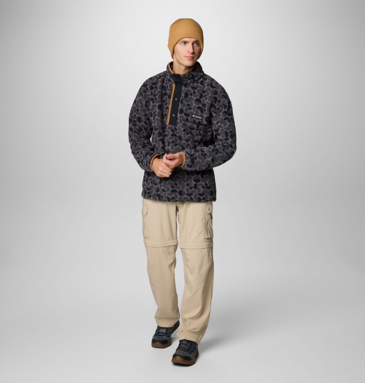 Men's Helvetia™ II Printed Half Snap Printed Fleece Pullover | 010 | S 4