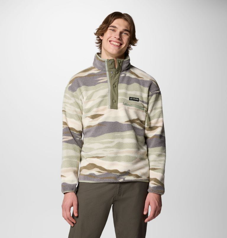 Men's Helvetia™ II Printed Half Snap Printed Fleece Pullover