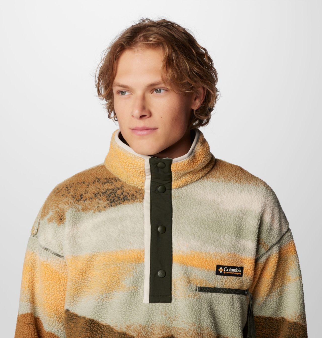Men's Helvetia™ II Printed Half Snap Printed Fleece Pullover 8