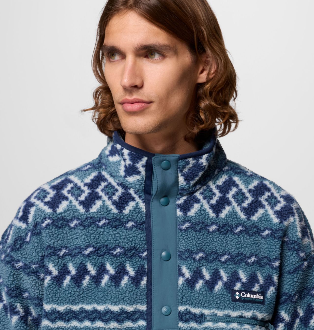 Men's Helvetia™ II Printed Half Snap Printed Fleece Pullover 6