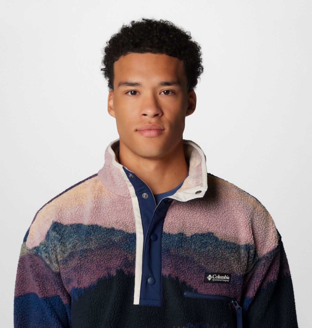 Men's Helvetia™ II Printed Half Snap Printed Fleece Pullover 6