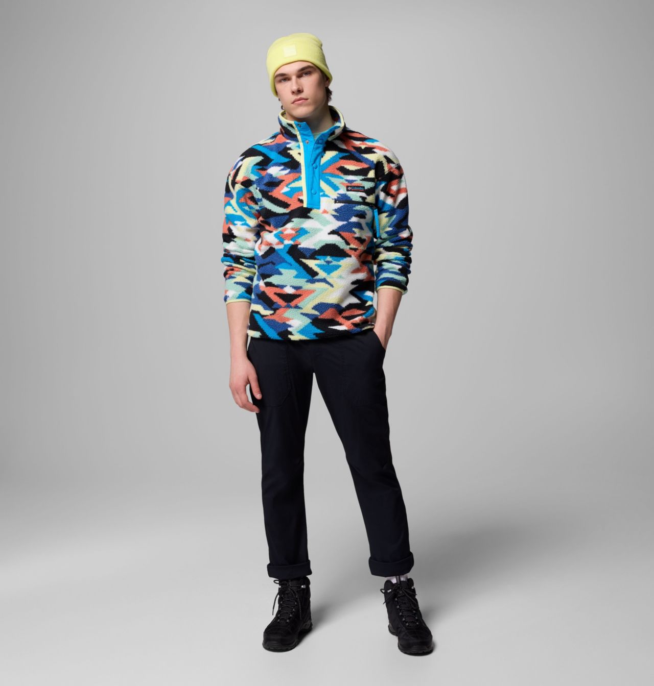 Men's Helvetia™ II Printed Half Snap Printed Fleece Pullover | 491 | S 2