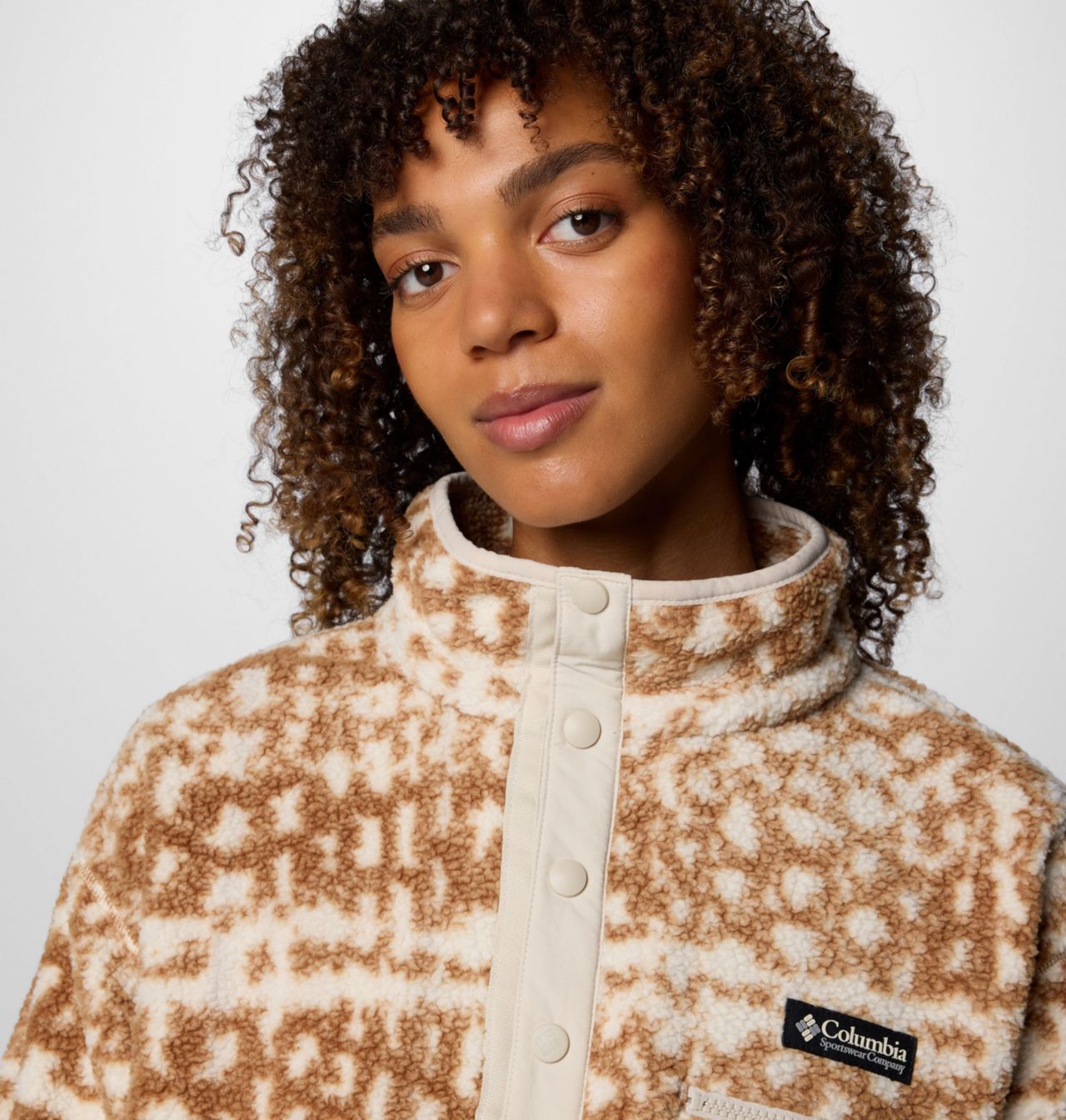 Women's Helvetia™ II Printed Cropped Half Snap Fleece Pullover 5