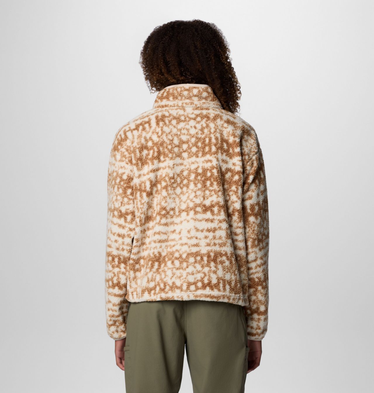 Women's Helvetia™ II Printed Cropped Half Snap Fleece Pullover 2