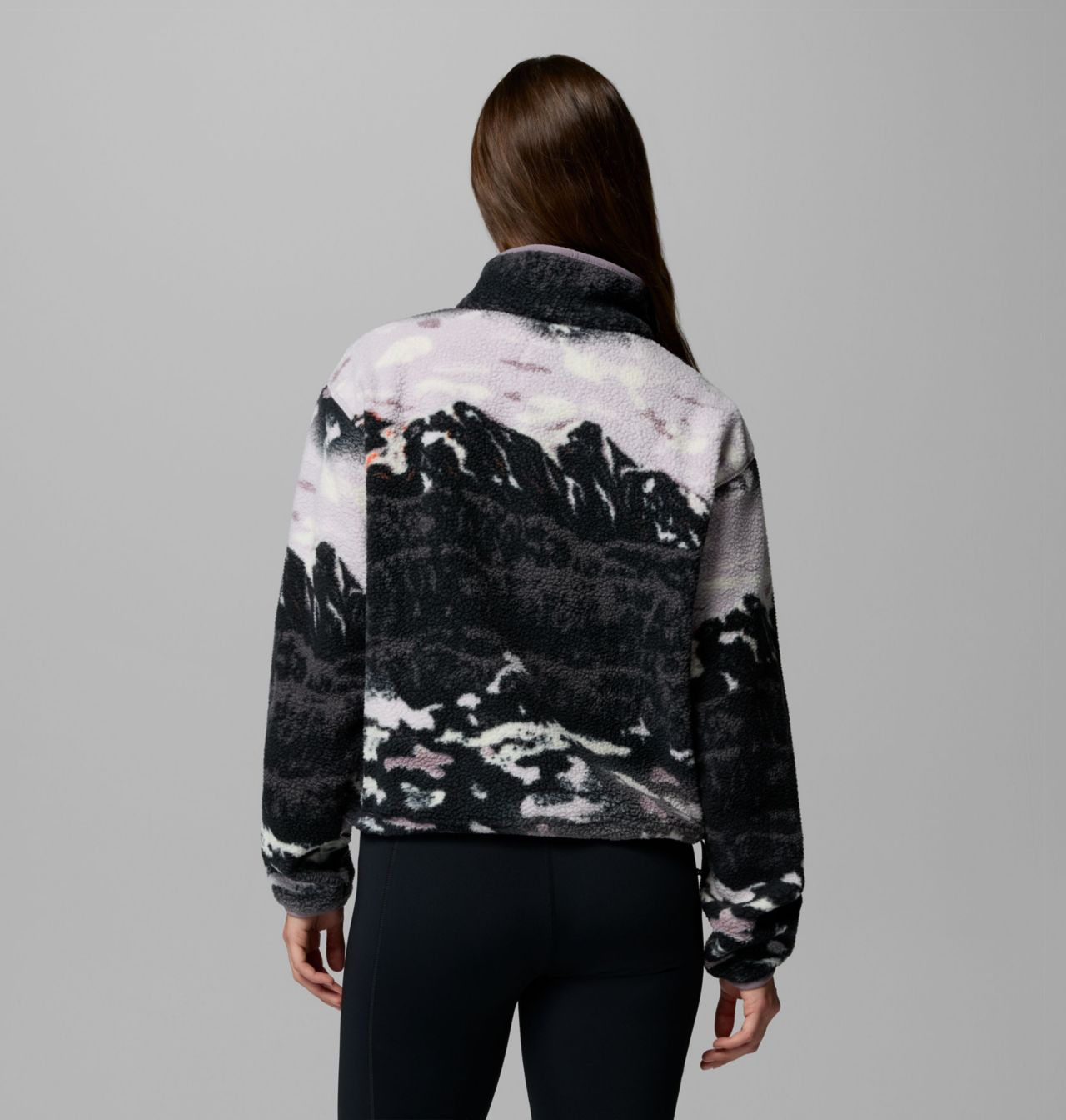Women's Helvetia™ II Printed Cropped Half Snap Fleece Pullover | 554 | L 3