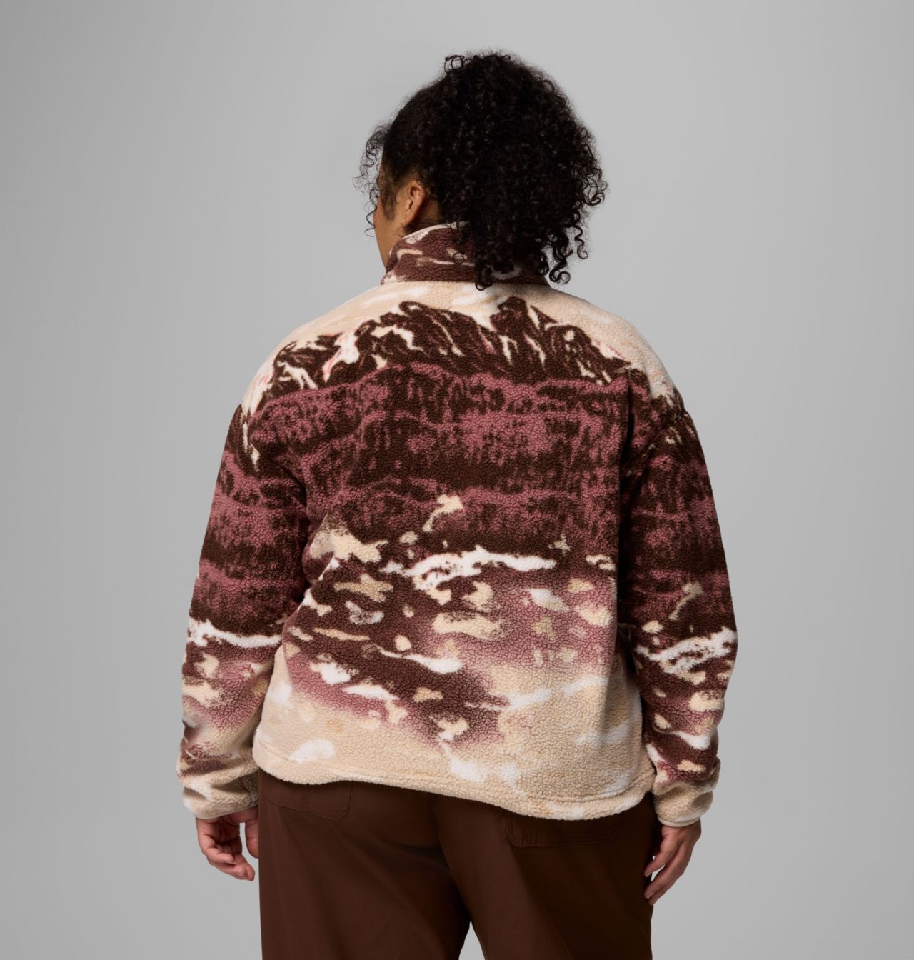 Women's Helvetia™ II Printed Cropped Half Snap Fleece Pullover | 256 | 1X 3