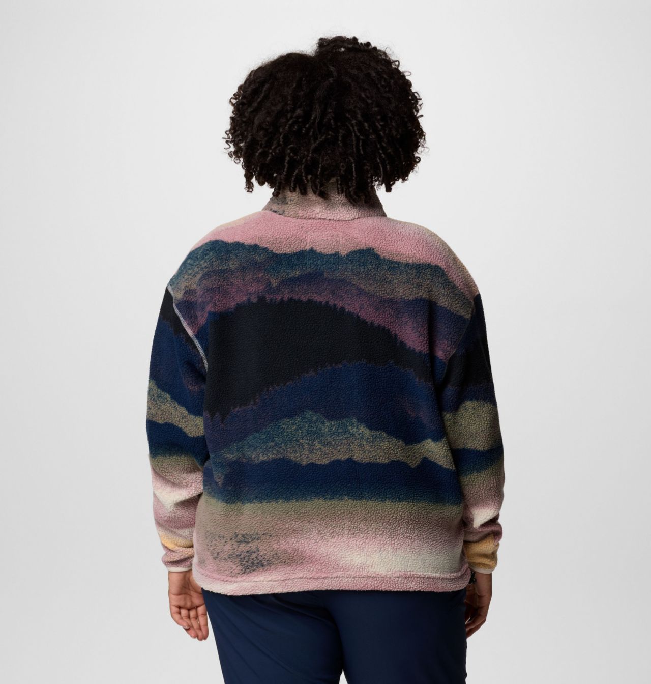 Women's Helvetia™ II Printed Cropped Half Snap Fleece Pullover 2