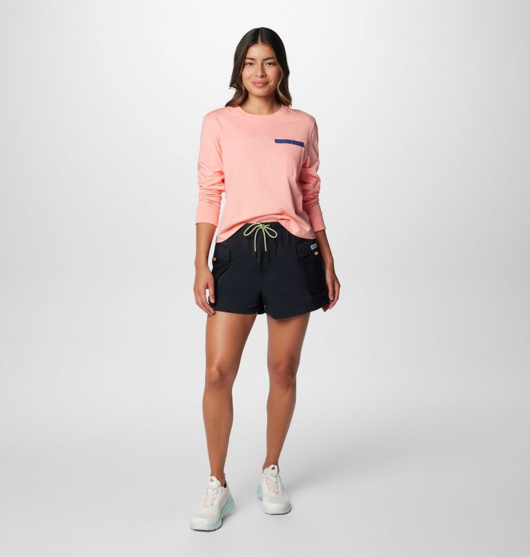 Women's PFG Open Water Shorts, Color: Black, image 3