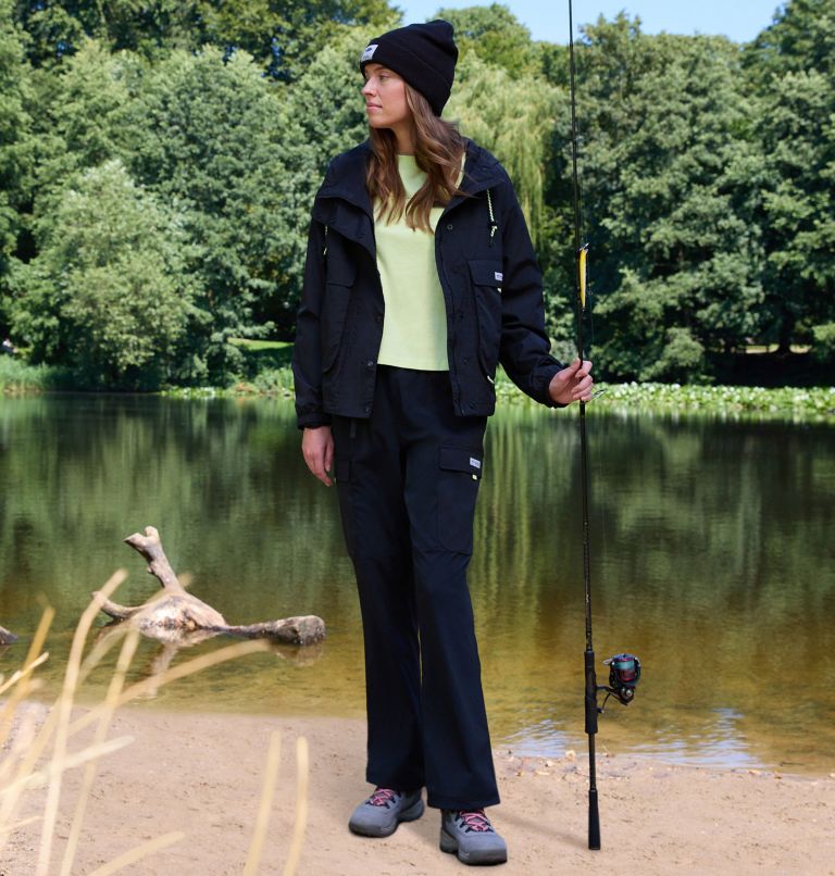 Women's PFG Open Water Trousers, Color: Black, image 8