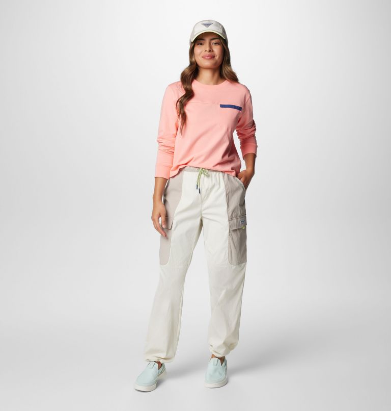 Women's PFG Open Water Trousers, Color: Stone, Crushed Clay, image 3
