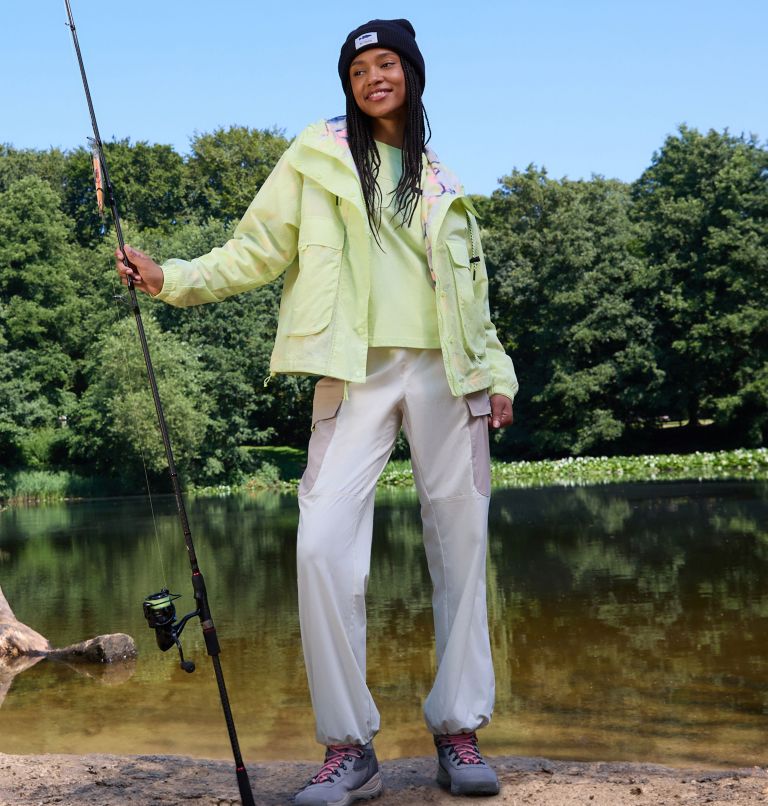 Women's PFG Open Water Trousers, Color: Stone, Crushed Clay, image 8