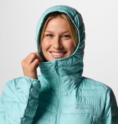 Women's Silver Falls II Hooded Insulated Jacket, Color: Spray, image 8