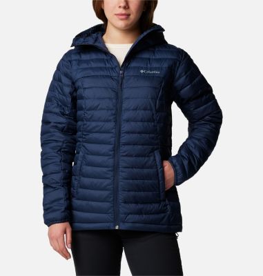 Women's Silver Falls II Hooded Insulated Jacket, Color: Collegiate Navy, image 13