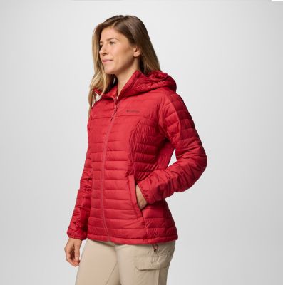 Women's Silver Falls II Hooded Insulated Jacket, Color: Daredevil, image 3
