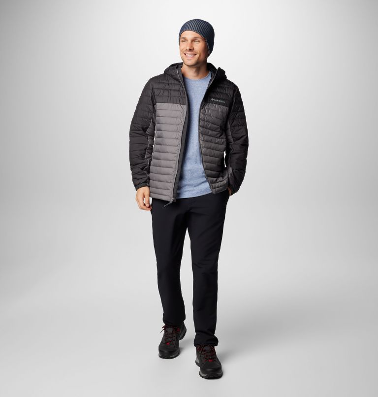 Men's Silver Falls II Hooded Jacket, Color: City Grey, Shark, image 3