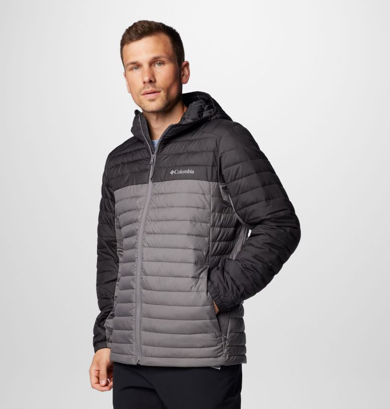 Men's Silver Falls II Hooded Jacket, Color: City Grey, Shark, image 4
