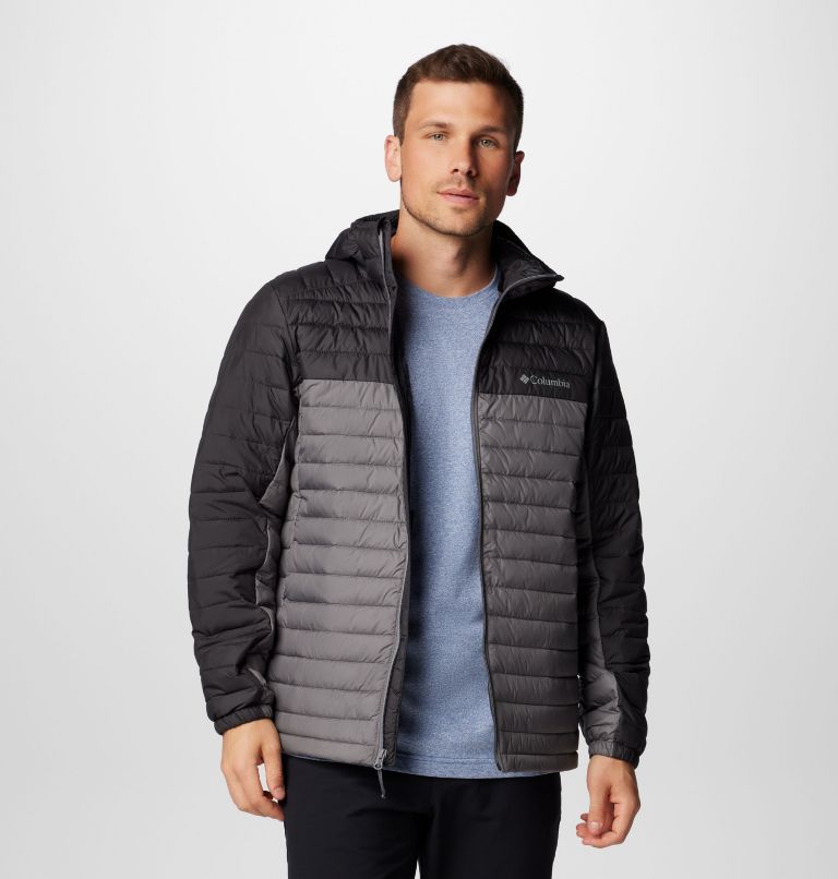 Men's Silver Falls II Hooded Jacket, Color: City Grey, Shark, image 10