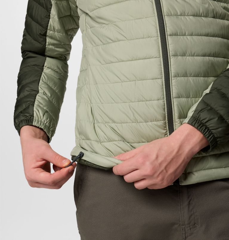 Men's Silver Falls II Hooded Jacket, Color: Safari, Greenscape, image 6