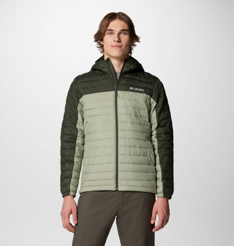 Men's Silver Falls II Hooded Jacket, Color: Safari, Greenscape, image 1
