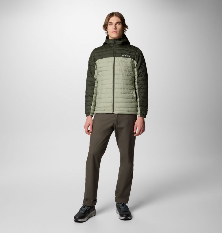 Men's Silver Falls II Hooded Jacket, Color: Safari, Greenscape, image 2