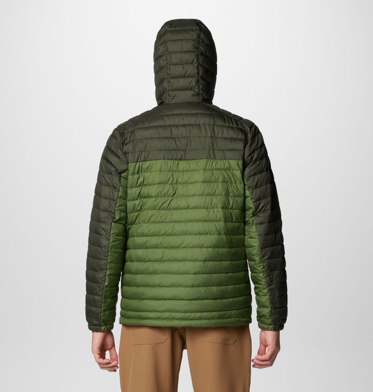 Men's Silver Falls II Hooded Jacket, Color: Canteen, Greenscape, image 2