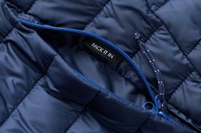 An image of the pocket that the jacket packs into