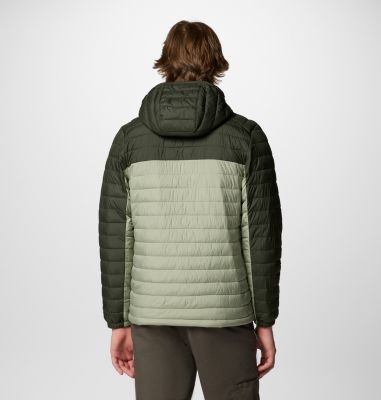 Men's Silver Falls II Hooded Insulated Jacket, Color: Safari, Greenscape, image 6