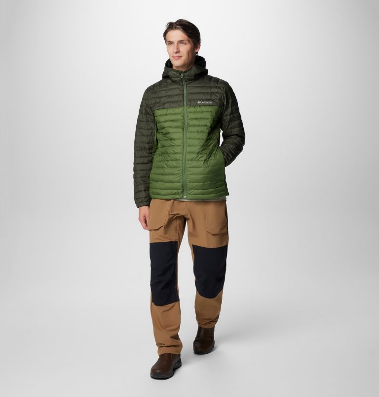 Men's Silver Falls II Hooded Insulated Jacket, Color: Canteen, Greenscape, image 3