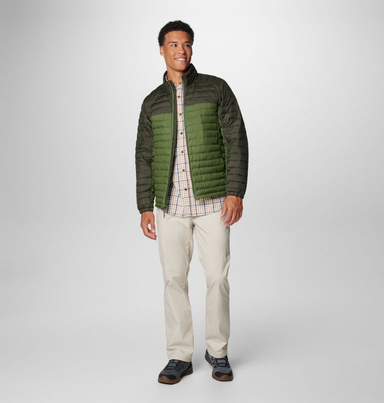 Men's Silver Falls II Jacket, Color: Canteen, Greenscape, image 3
