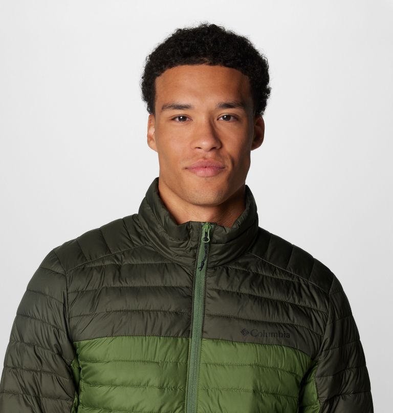 Men's Silver Falls II Jacket, Color: Canteen, Greenscape, image 5