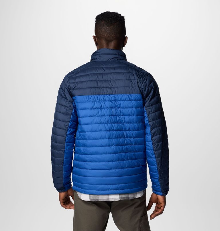 Men's Silver Falls II Jacket, Color: Mountain Blue, Collegiate Navy, image 2