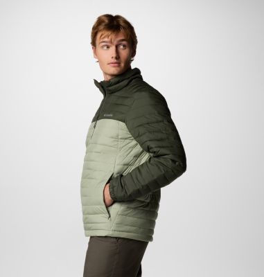 Men's Silver Falls II Packable Insulated Jacket, Color: Safari, Greenscape, image 7