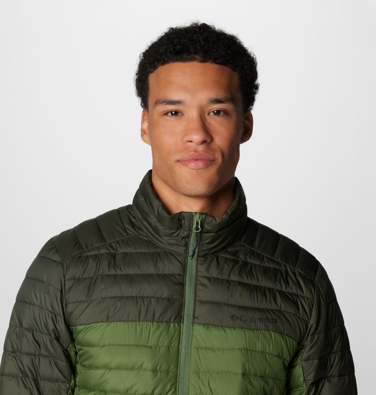 Men's Silver Falls II Packable Insulated Jacket, Color: Canteen, Greenscape, image 5